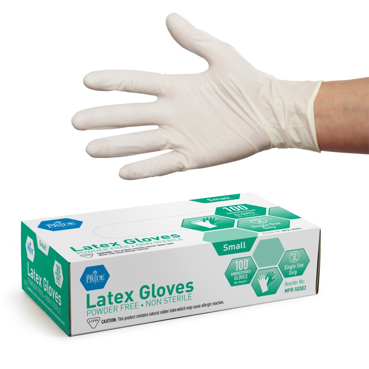 Latex P.F. Glove - S 10/100/cs.
