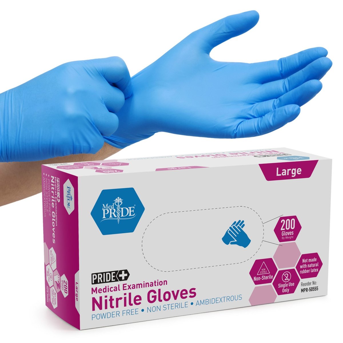 Nitrile Exam SLIM P.F. Glove - L - 10/200/cs.