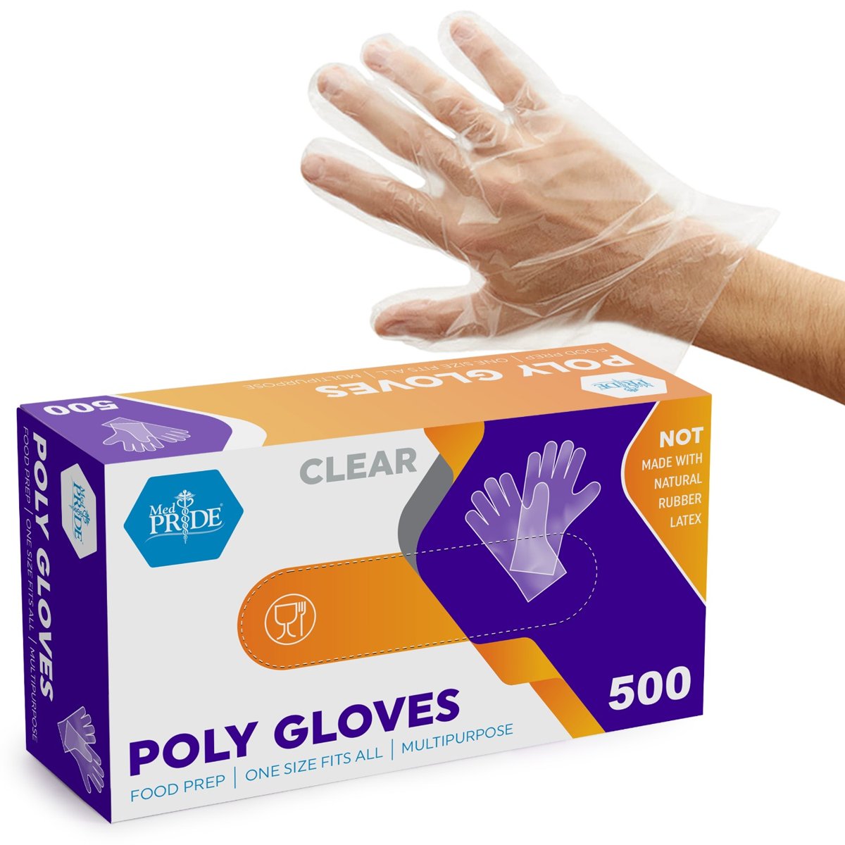 PE FOOD SERVICE GLOVES 20/500/CS