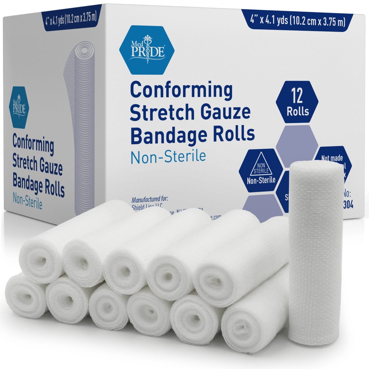 Stretch Gauze Bandage Roll - N/S - 4 - 8/12/cs."