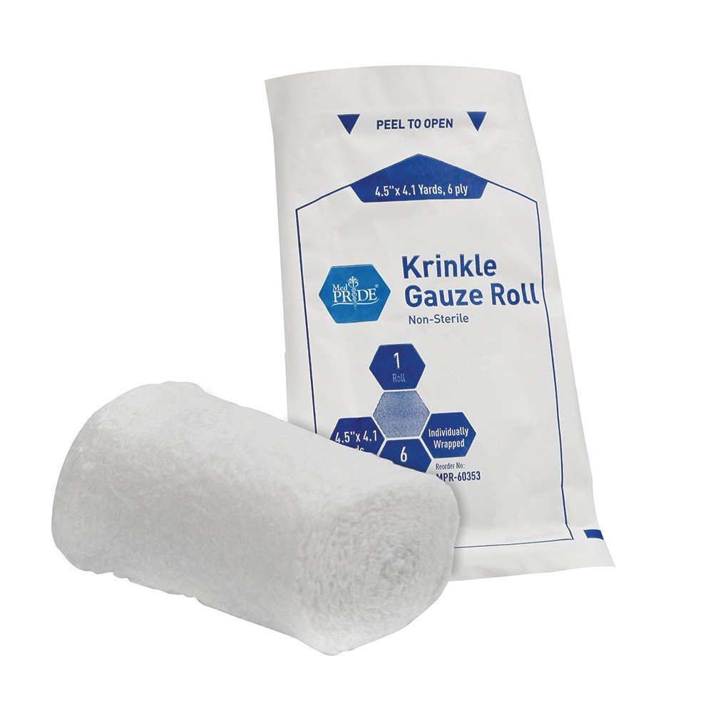 Krinkle Gauze Roll, N/S, 100/cs.