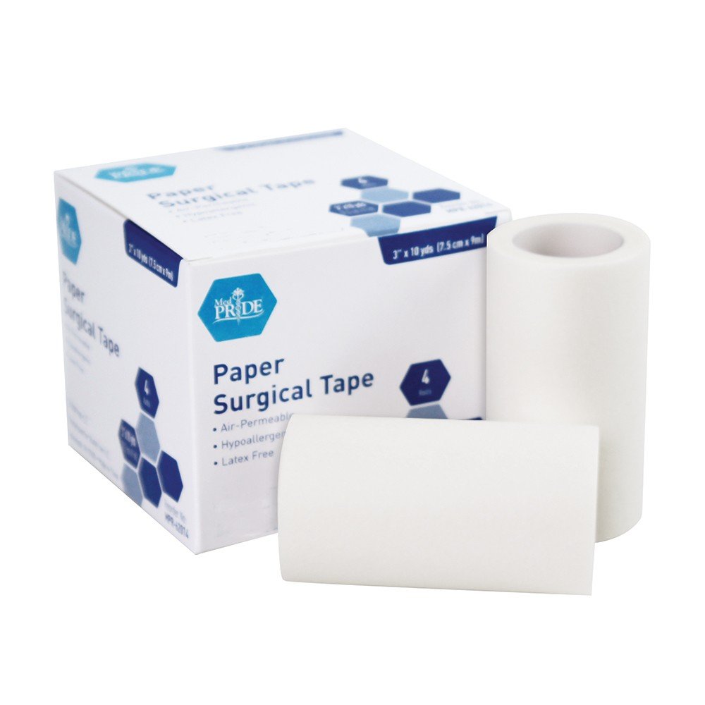 Paper Surgical Tape, 3x10 yds -12/4/cs."