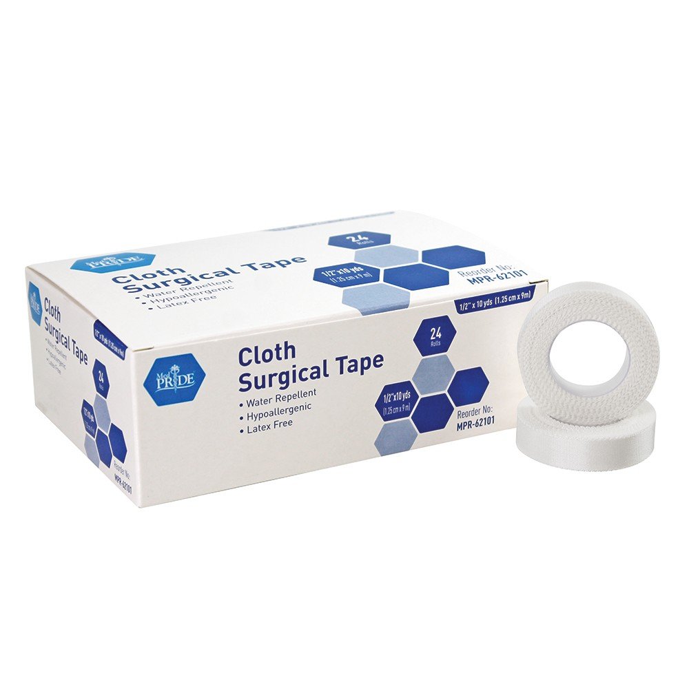 Cloth Surgical Tape, 1/2x10 yds - 12/24/cs."