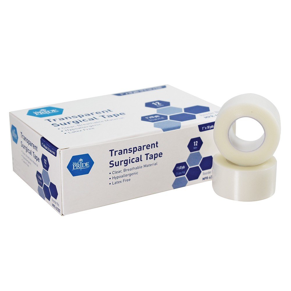 Transparent Surgical Tape, 1x10 yds -(BOX)"