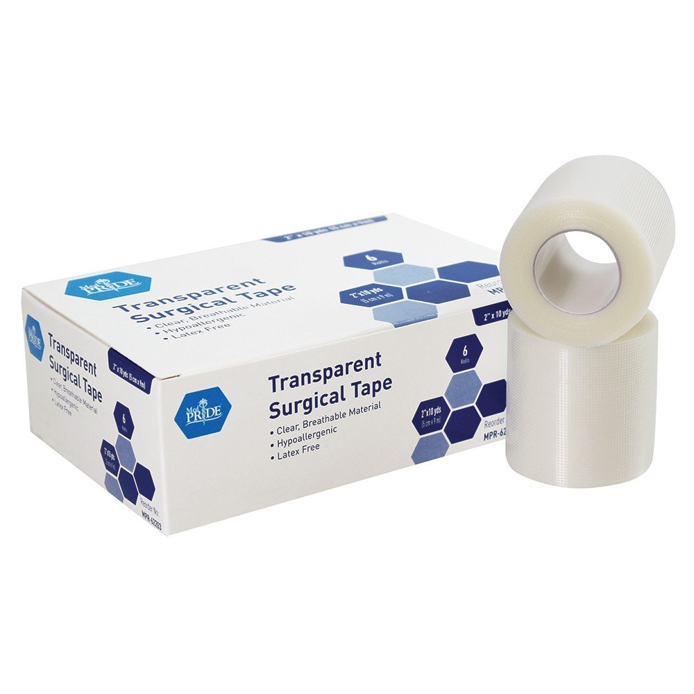 Transparent Surgical Tape, 2x10 yds -12/6/cs."