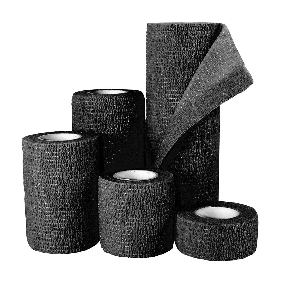 Self- Adherent Wrap, Black 4 x 5 yds 18/cs