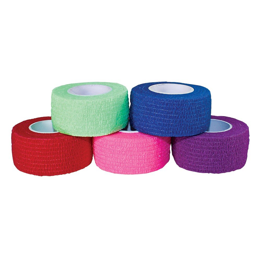 Self-Adherent Wrap,1x5 yds-Rainbow-(5color) 30/cs