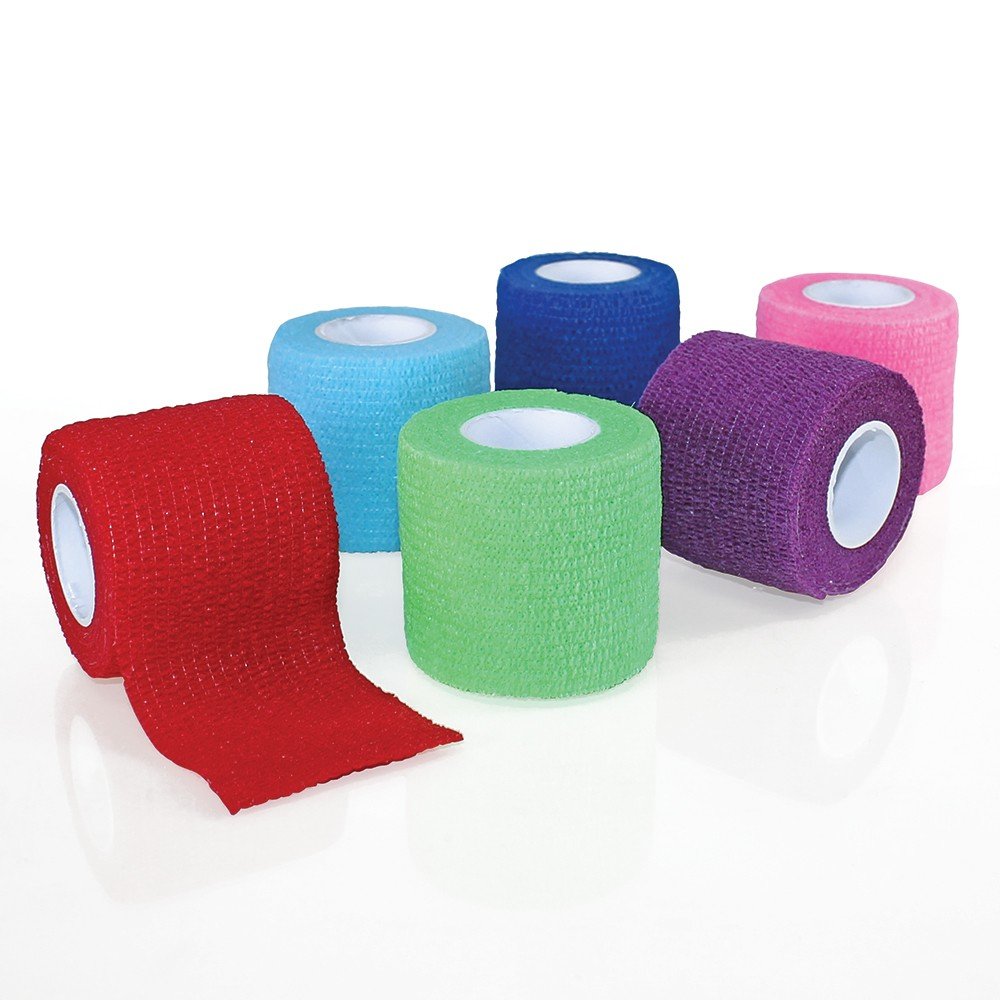 Self-Adherent Wrap,2x5 yds-Rainbow(6/color)-36/cs