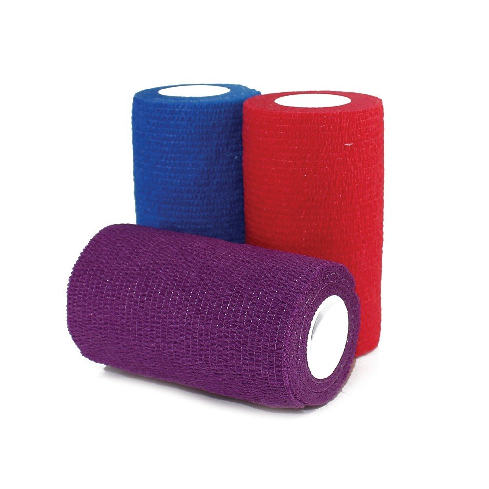 Self-Adherent Wrap,4x5yds-Rainbow (3/color)-18/cs"