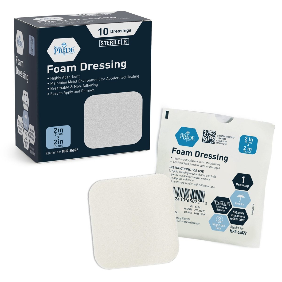 Foam Dressing 2'' X 2 ''  10/BX 20 BOXES PER  CASE