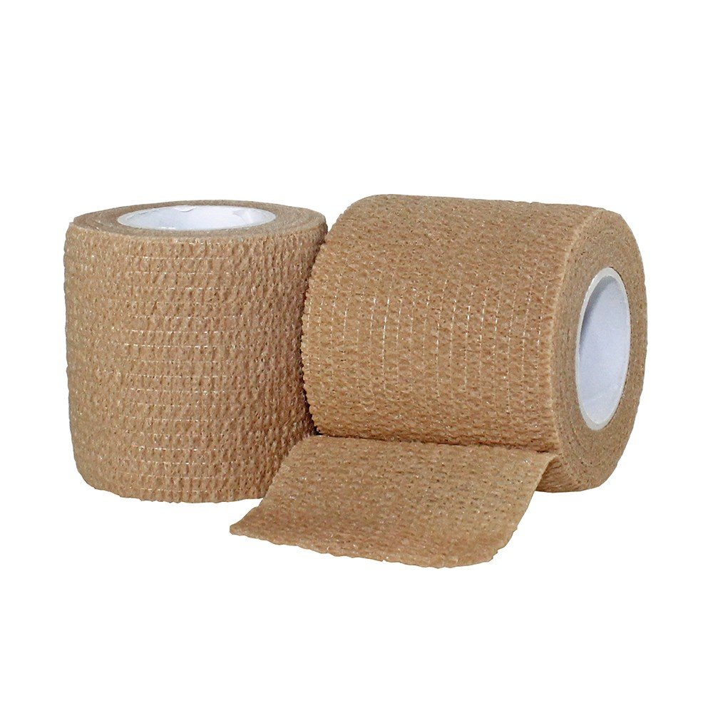 Self-Adherent Wrap 2x5yds Tan (Latex-Free) 36/cs"