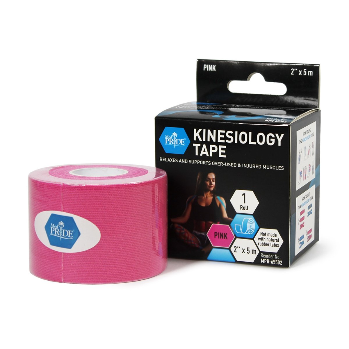 KINESIOLOGY TAPE PINK 2"x 5m 24/BX 6BX/CS
