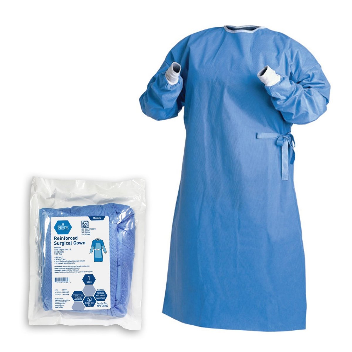 SURGICAL GOWN RNFD W 2T WL & 1 WP MEDIUM 20
