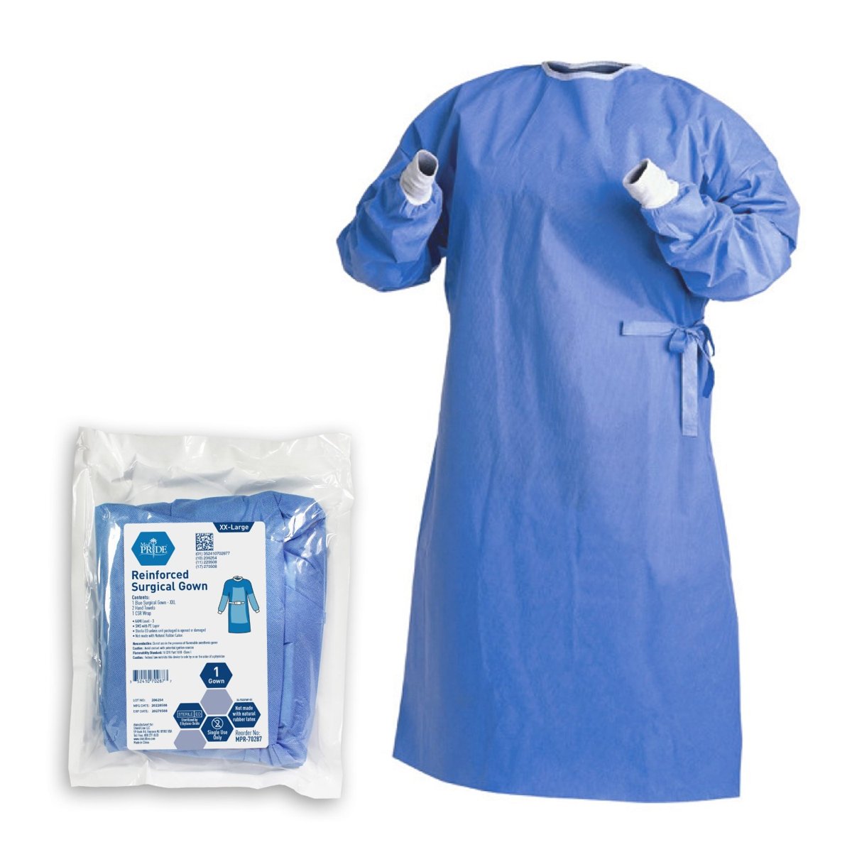 SURGICAL GOWN RNFD W 2T WL & 1 WP XX-LARGE 20