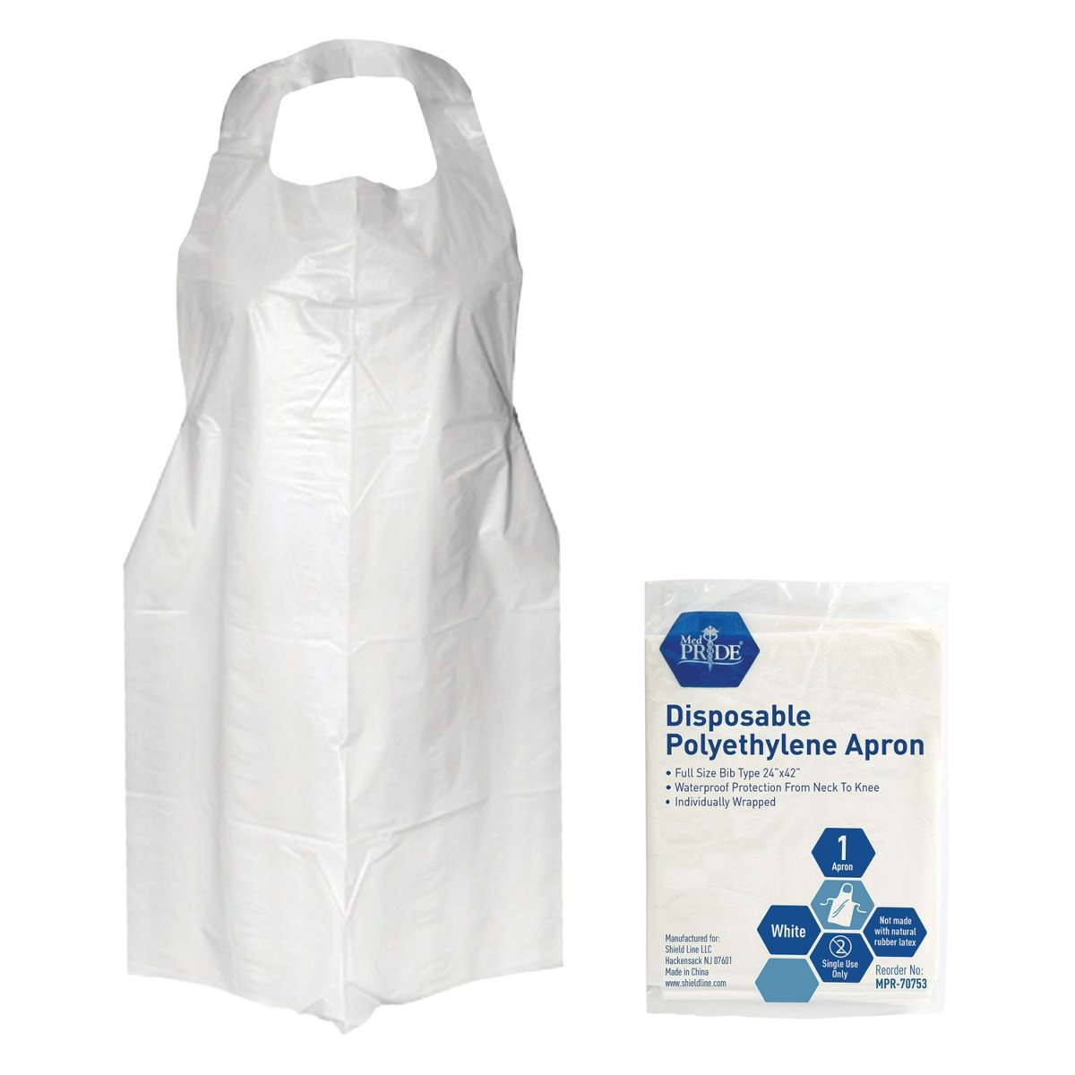 PE APRONS - 1's - 1,000/cs.