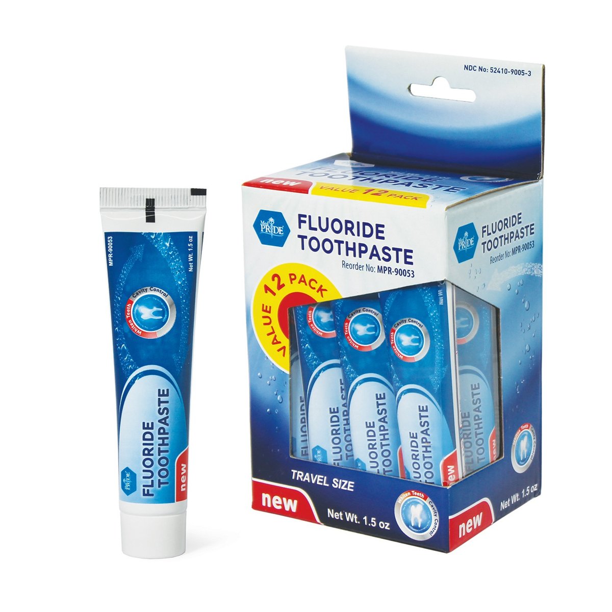 TOOTHPASTE 1.5 OZ TUBE INDIVIDUAL BOX 144/cs