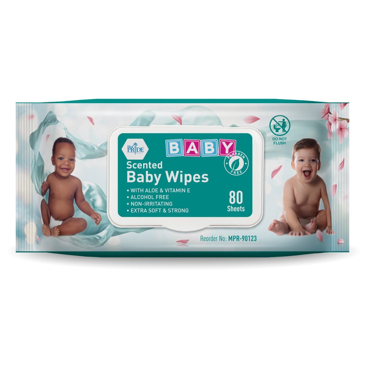 BABY WIPES SCENTED BLUE 80CT 24/cs