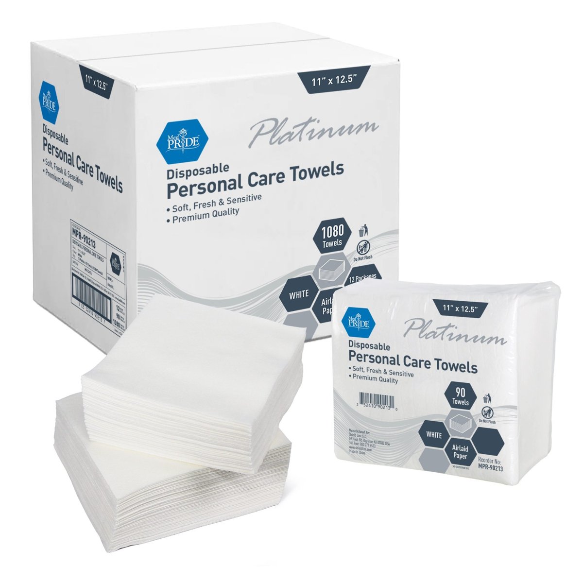 DRY WASH CLOTH - QTR FOLD - PREMIUM  AIRLAY