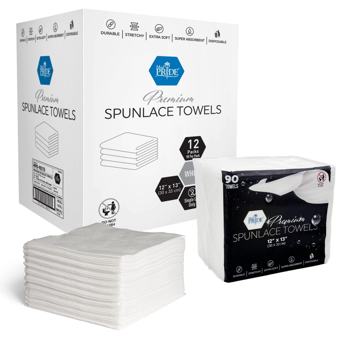 PREMIUM SOFT & ABSORBENT WIPES 12X13 12/90/CS