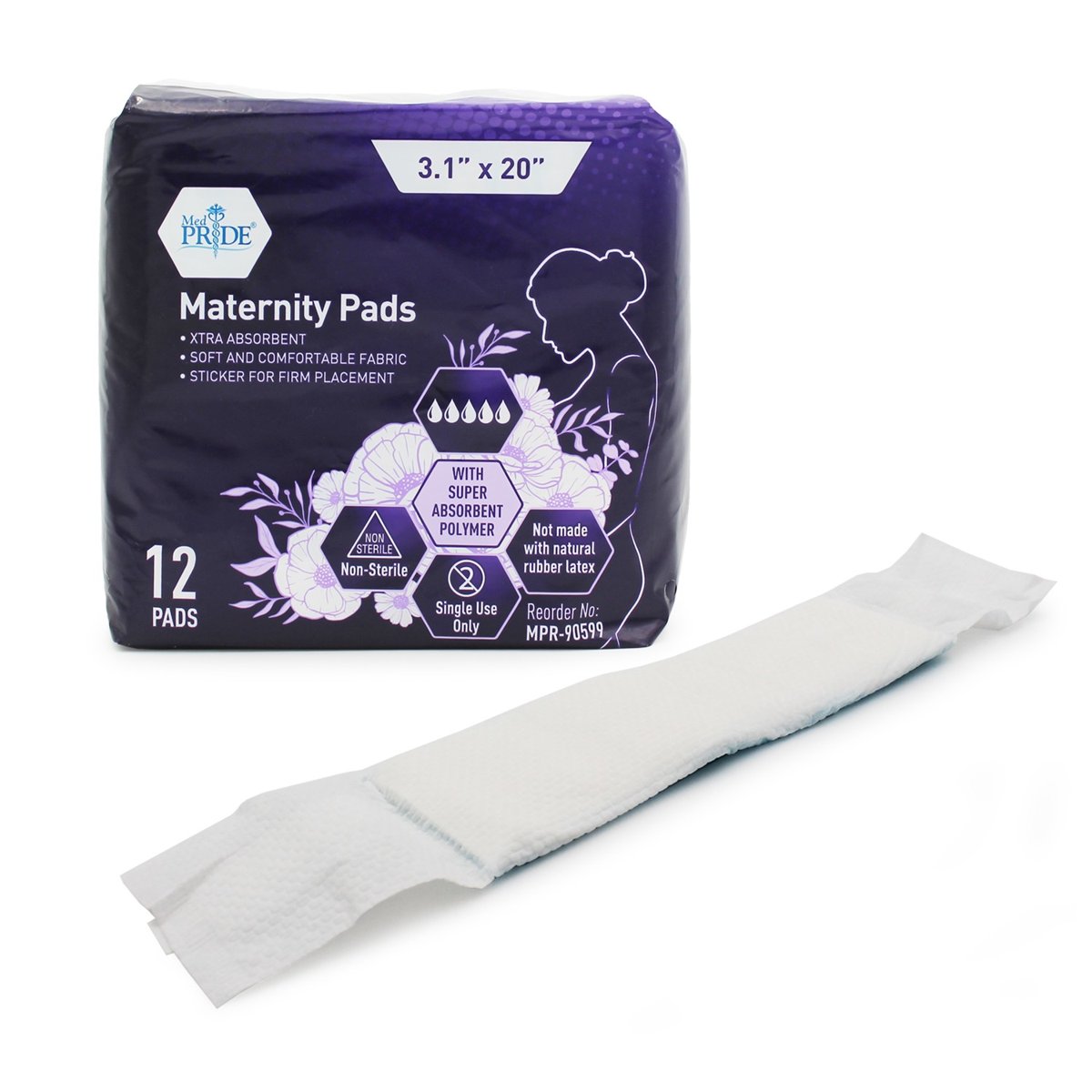 MATERNITY PADS 12 CT 24/cs