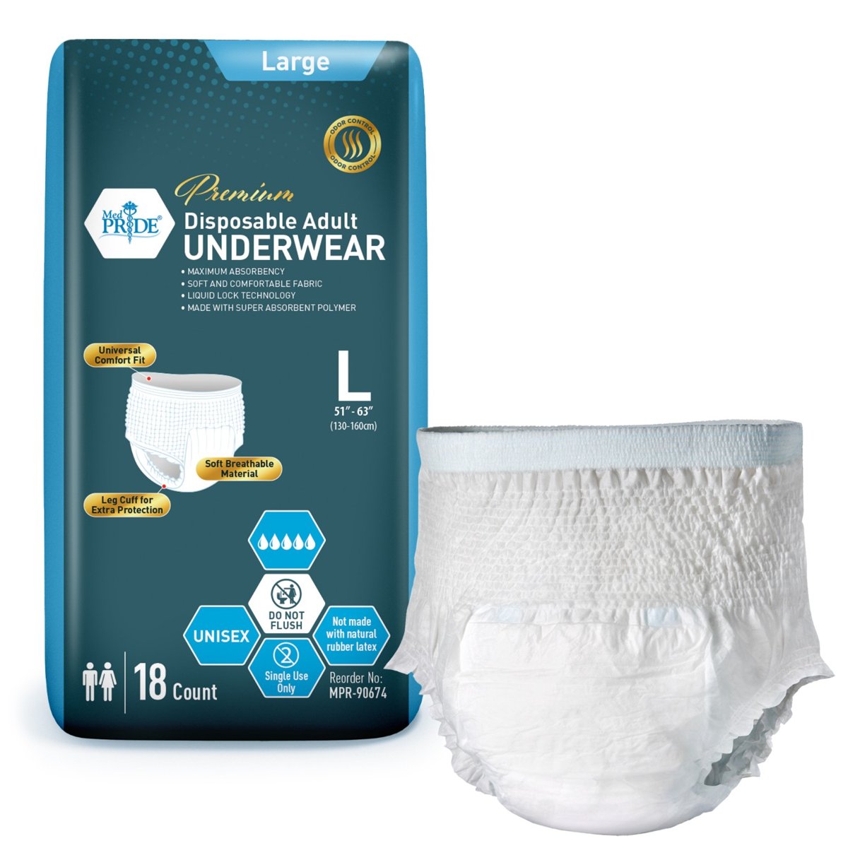 PROTECTIVE UNDERWEAR LARGE 4/18