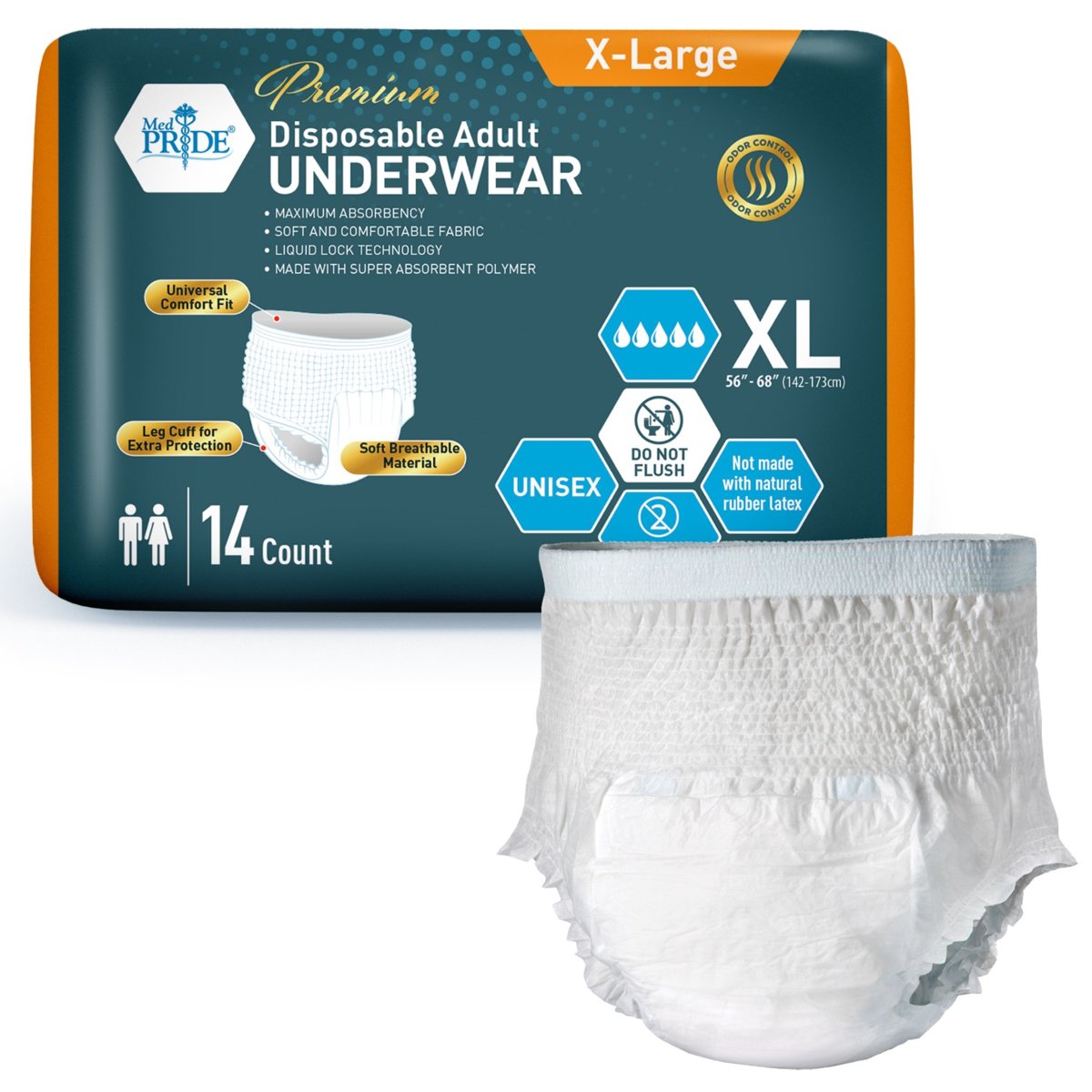 PROTECTIVE UNDERWEAR X LARGE 4/14