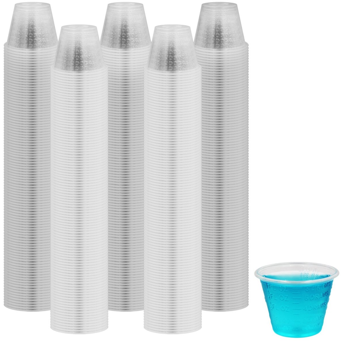 MED. CUPS GRADUATED-1 OZ.- 5/10/100/CS. (5000M)