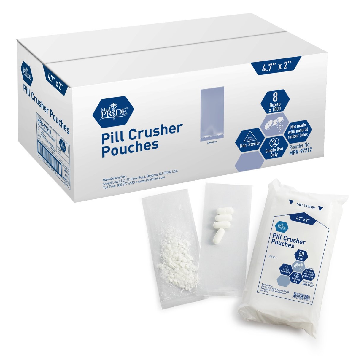 PILL CRUSHER POUCH (MASTER CASE) 8x1000