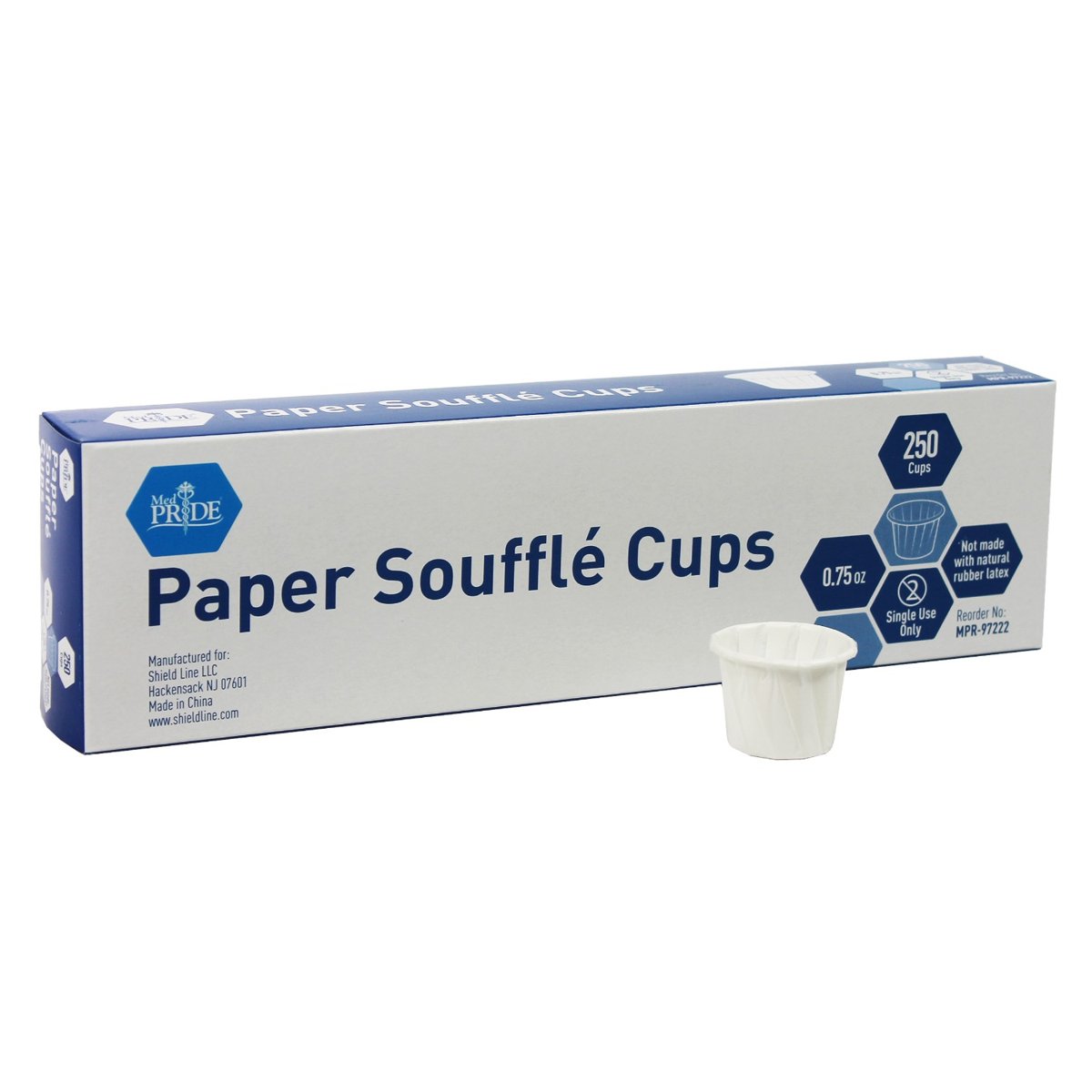 PAPER SOUFFLE CUPS-.75OZ.-20/250/CS