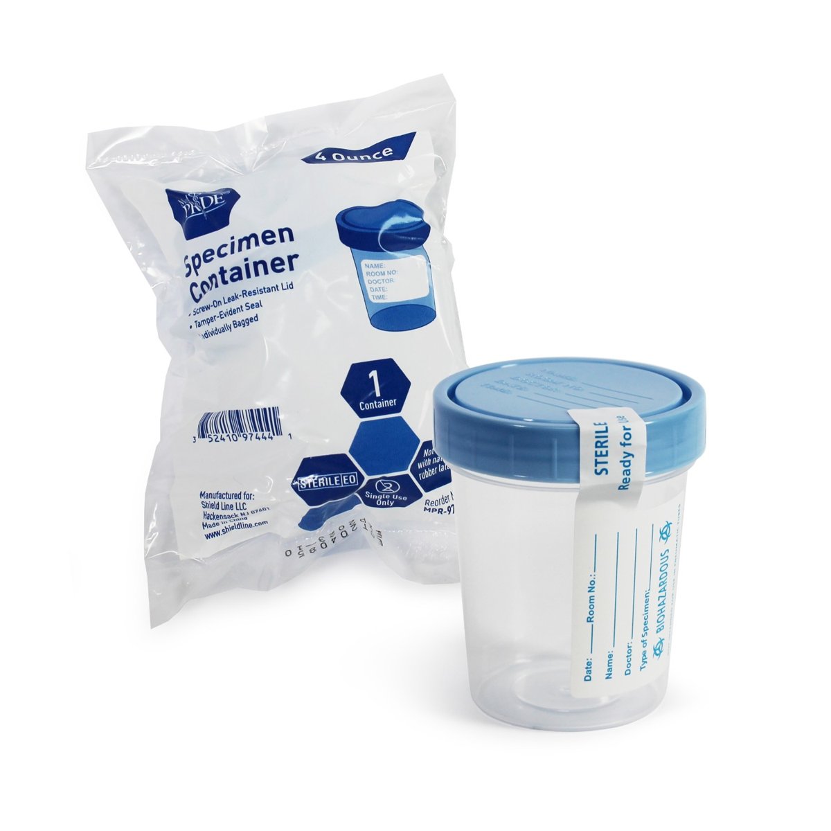 SPECIMEN CONTAINER STERILE 4 OZ 100