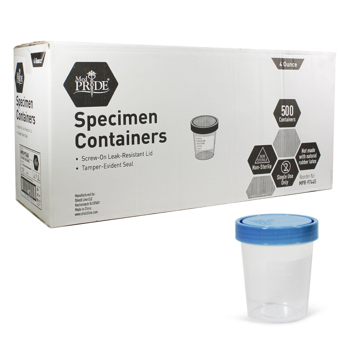 SPECIMEN CONTAINER N/S 4 OZ BULK 500